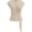 Apricot, variant on Womens Tops Summer Cap Sleeve Crew Neck Tie Waist Blouses Dressy Casual Business Work Clothes Spring Fashion