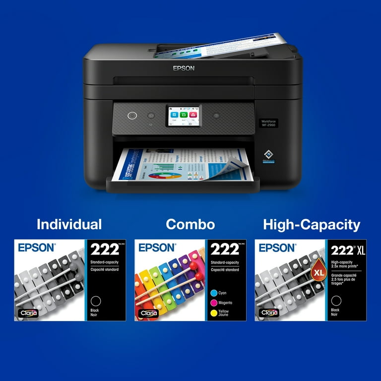 T222520S (T222) Claria Ink, 165 Page-Yield, Cyan/Magenta/Yellow T222520S (T222) Claria Ink, 165 Page-Yield, Cyan/Magenta/Yellow