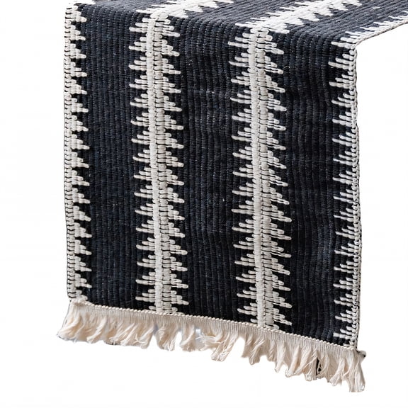 AUQ Table Runner,Neat Edge Design Farmhouse Table Decor,Cotton Linen Textile Kitchen Table Decor,Style1,30*140cm