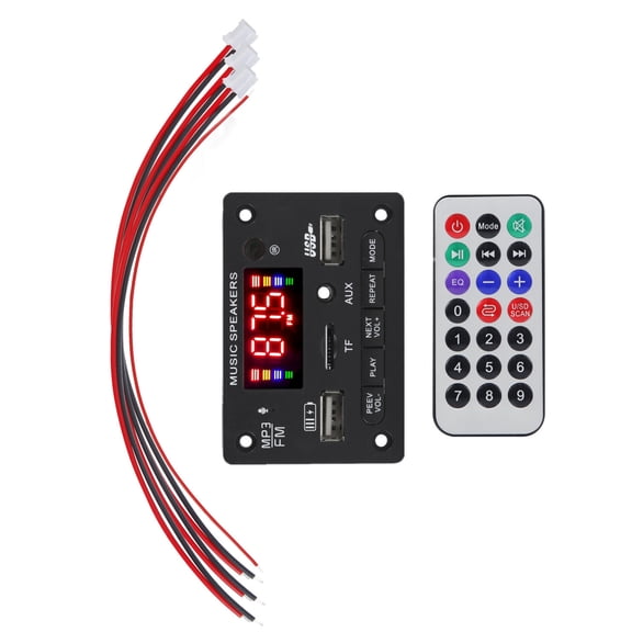 Wireless Bluetooth 5.0 MP3 Decoding Board Module Car Stereo With Remote Control TAPDRA Spare Part