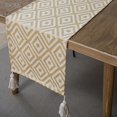 thumbnail image 1 of Gerring Nordic Jacquard Blue Table Runner Geometric Tassel Green Tea Table Flag Modern Elegant Table Runners For Dining Table, 1 of 7