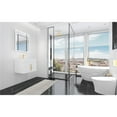 thumbnail image 5 of Amazon 24" White Wood Floating Vanity with White Top and Gold Trim, 5 of 10