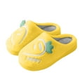 thumbnail image 3 of Otqutp Toddler Fashion Slippers Girls Boys Home Slippers Warm Dinosaur House Slippers for Toddler Lined Winter Indoor Shoes House Shoes Bedroom Slipper(Yellow,11-11.5 Years), 3 of 5