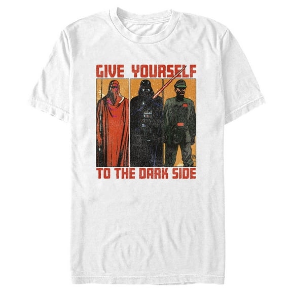 Men's Star Wars: Return of the Jedi Return of the Jedi Give Yourself to the Dark Side Graphic Tee White Large