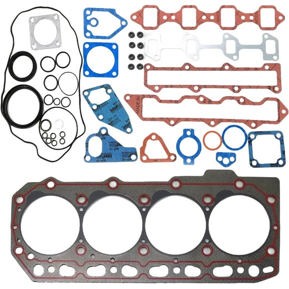4TNE86 Full Head Gasket Set Kit For Yanmar 4TNE86 Engine Excavator Loader Skid Loader Generator Piston Diameter 86mm 129589-36718 12958936718