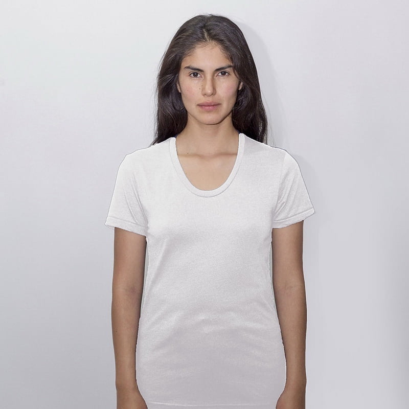 Download Los Angeles Apparel Ff3001 Women S Short Sleeve Tee White S