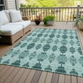 thumbnail image 6 of Addison Rugs Chantille Indoor/Outdoor Transitional Moroccan Teal Washable Rectangle Rug, 3' x 5', 6 of 6