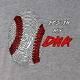 thumbnail image 3 of Wild Bobby, Baseball Fingerprint It's In My DNA, Sports, Women Tri-Blend Racerback Tank Top, Premium Heather, Medium, 3 of 5