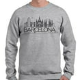 thumbnail image 2 of Skyline Barcelona Long Sleeve Shirt Unisex Small Grey, 2 of 5