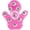 Pink, variant on Rollerball Metal Rolling Ball Massage Body Palm Massager Glove for Pain and Stress Relief, Pink