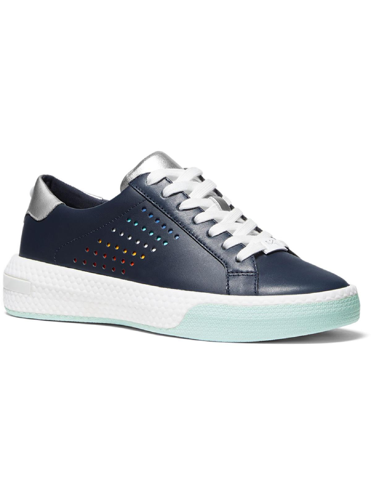 MICHAEL Kors Womens Codie Leather Sneakers Navy Ethiopia Ubuy