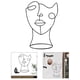 thumbnail image 1 of nórdicas abstractas de rostro , estatuas, pelucas, peluquín, sombreros, estante, Casquette, estante de exhibición para guardarropa, sa El 19x14x27cm perfecl Escultura abstracta, 1 of 8