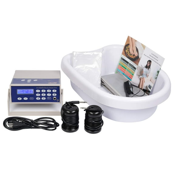 Vitaciti Ionic Detox Foot Bath Machine, Foot Bath Aqua Cleanse SPA Negative Hydrogen System with LED Display, Professional Tub Basin,Far Infrared Belt and Wrist Strap?Spa at Home Detox
