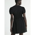 thumbnail image 3 of Scoop Women’s Mini Dress with Puff Sleeves, Sizes XS-XXL, 3 of 4