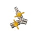 thumbnail image 1 of Toystoory Conector de manguera de de 3 vías, válvula de derivación tipo Y duradera resistente al desgaste de cobre, interruptor de grifo de Suministros de limpieza para el hogar Toystoory HA077610-01, 1 of 6