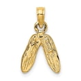 thumbnail image 4 of 14K Yellow Gold Charm Pendant Themed Textured 11.7 mm 10.2, 4 of 4