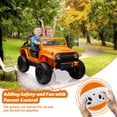 thumbnail image 4 of EastVita 24V Remote Control Electric Ride on Dump Truck for Kids Ride on Toy with Dump Bed, 4WD Power,6 Wheels, 4 of 9