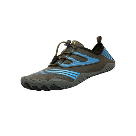 

SIMANLAN Womens Mens Beach Shoe Surf Barefoot Quick Dry Water Shoes Swim Casual Flats Exercise Slip On Aqua Socks Army Green Style C 11.5