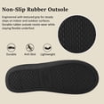 thumbnail image 6 of VANSARTO Mens Knit Bootie Slippers Comfy Casual Memory Foam Boot Slipper Indoor Outdoor House Shoes, Dark Blue, Size 9, 6 of 7