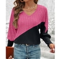 thumbnail image 4 of Warm Shirts for Women, Lightweight Sweaters for Womens Comfy Women's Sweaters Casual Pullover Knitted Thin Long Sleeve Sweater Fashion Gym, Yoga, Workout, Running, Daily Leisure,Workwear, 4 of 7