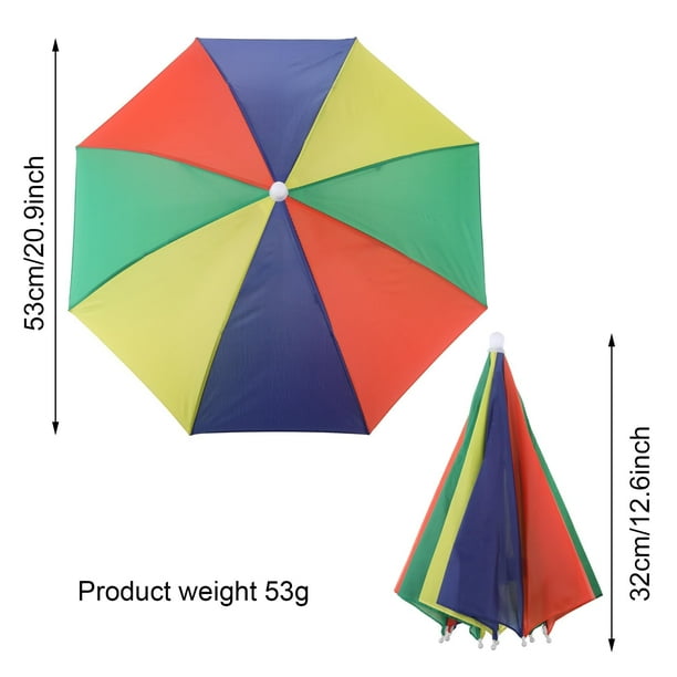 Matsuzay 2 piezas paraguas impermeable sombrero para el sol para adultos y niños ajustable y plegable amplia aplicación Paraguas de lluvia