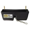 thumbnail image 2 of Little Giant 9 Quart Heavy Duty Feed Trough Bucket Fence Feeder, Black (6 Pack), 2 of 2