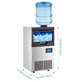 thumbnail image 6 of Faitaliicy Commercial Ice Maker Machine,90Lbs/24H Stainless Steel Under Counter ice Machine with 30Lbs Ice Storage Capacity,Freestanding Ice Maker Self Cleaning,Ideal for Restaurant/Bar/Cafe/Shop/Home, 6 of 9