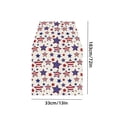 thumbnail image 2 of 72x13in 4th of July Patriotic Table Runner & Tablecloth Set, Red White Blue Festival Linen Decor, Dining Table Ornament, Indoor Home Kitchen Party Holiday Decoration, 2 of 6