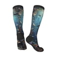 thumbnail image 5 of Lsque Underwater Dolphin Printed Crew Socks Men's Women's LightWeight Thin Casual Calf Socks ,Knee High Socks,Cotton Socks, 5 of 9