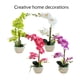 thumbnail image 4 of Wosthever Orquídeas artificiales Flor Decoración para el hogar Ligero Decoración falsa Plantas Cuenco blanco Olla Cocina Oficina Balcón Decoración Blanco Wosthever HA084089-02, 4 of 6