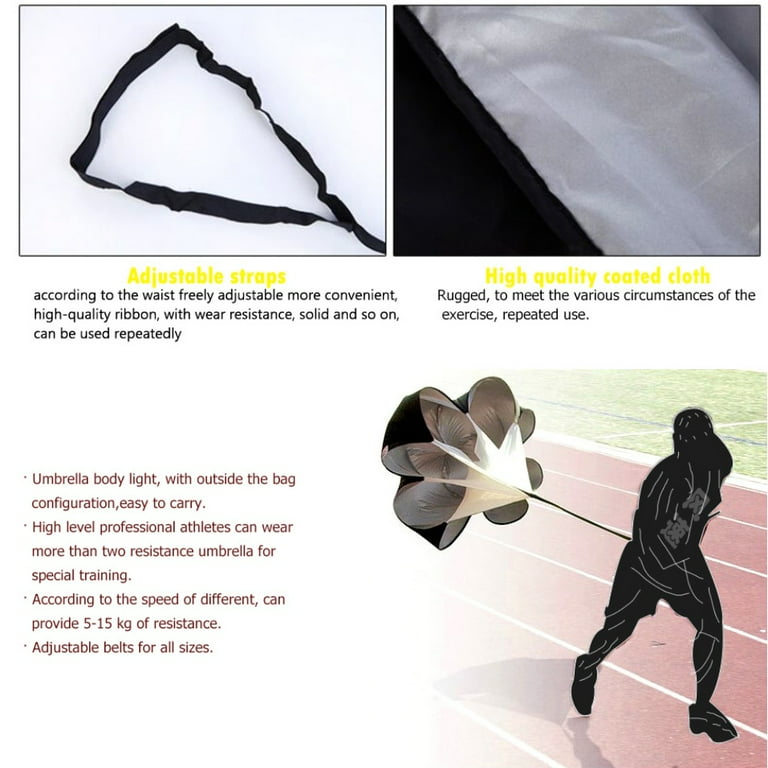 Soccer Speed Parachute Umbrella Football Resistance Parachutes