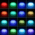 thumbnail image 5 of Submersible LED Light, 4 Pack Waterproof LED Lights with Remote Control RGB Color Changing Pond Lighting Decoration for Vase Base, Swimming Pool, 5 of 5