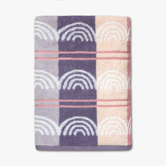 Mainstays Kids Bath Towel, Rainbows