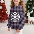 thumbnail image 4 of Lorytime Kids Sweatshirt for Christmas Unisex Snowflakes Shirt Crew Neck Long Sleeve Pullover Soft Tops Purple 14 Years, 4 of 7