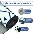 thumbnail image 2 of WhizMax 8x10 Area Rug Moroccan Rug Geometric Print Rug Farmhouse Washable Boho Area Rug Non-Slip Low Pile Carpet for Home Decor, Blue, 2 of 7
