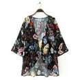 thumbnail image 5 of Frontwalk Women Kimono Cardigan Summer Casual Chiffon Cover Up Open Front Kaftan, 5 of 8