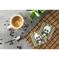 thumbnail image 3 of Bamboo Flute Panda Foam Coaster Set of 4, 3 of 3