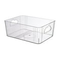 thumbnail image 1 of Caja de almacenamiento para baño, organizador de escritorio y almacenamiento portátil de escritorio multiusos Blanco, 1 of 8