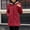 Red, variant on Fnooota Winter Coat for Women, Full Zip Mid-length Windproof Warm Jacket with Pockets Army Green Size S