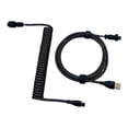 thumbnail image 1 of Cable en espiral USB a tipo C Cables divididos negros Cable de teclado DIY para teclado mecánico, 1 of 3