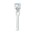 thumbnail image 3 of ANGARA Natural Solitaire Aquamarine Infinity Shank Ring in 14K White Gold for Women (Size-6mm) | March Birthstone, Birthday, Anniversary, Jewelry Gift for Women | Natural Aquamarine Ring, 3 of 8