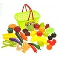 Kitchen Connection Fruits And Vegetables Shopping Basket Grocery Play