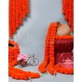 thumbnail image 3 of Marubhumi 5 Pcs of 4.5 Feet Long Strands Artificial Marigold Flowers Garland for Diwali, Traditional Indian Decor, Christmas Decor, Wedding Gift, Bush Floral Themed Party, DIY, Backdrop, 3 of 6