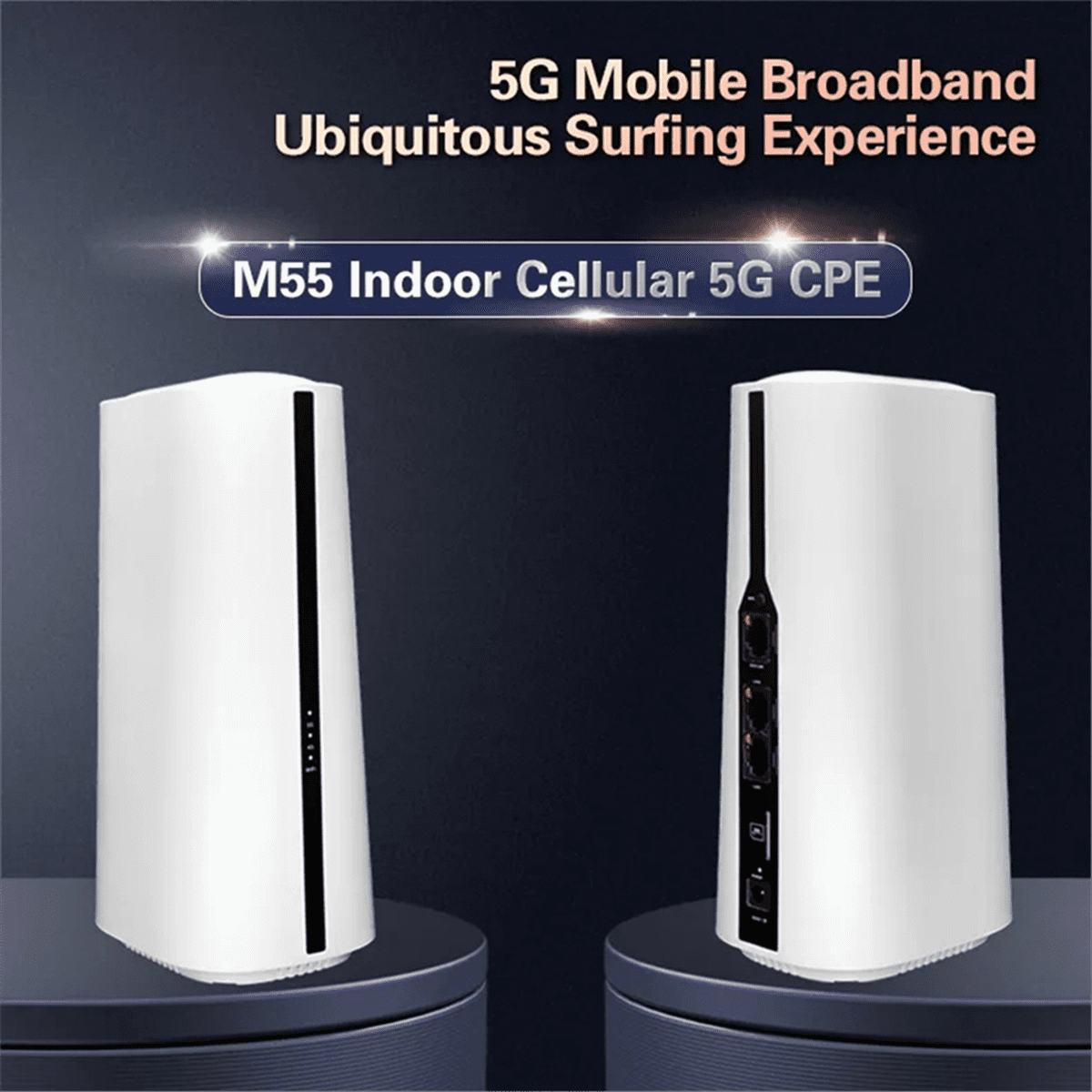 M55 ESIM Modem 5G WiFi5 WiFi6 Fixed Wireless Access AC1200 Indoor LTE CPE SIM Slot Cheap 5G WiFi Router US Plug