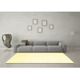 thumbnail image 3 of Ahgly Company Machine Washable Indoor Rectangle Solid Yellow Modern Area Rugs, 5' x 8', 3 of 4