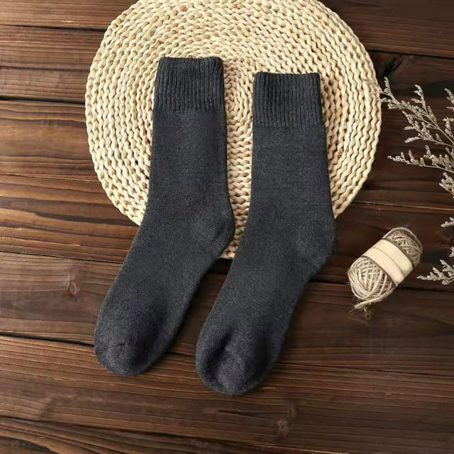 Women Autumn And Winter Thickened Warm Solid Color Socks Multicolor Mid Tube Socks Sports Socks Sock Multicolor