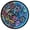 Neon Skull Star Sausage, variant on Dailycode Night Light Wall Clock Glow in The Dark 12 inch Battery Operated Silent Luminous Clocks, Fierce Sharks on Sea