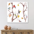 thumbnail image 3 of Designart 'Little Birds and Fall Trees' Traditional Framed Art Print, 3 of 4