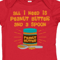 thumbnail image 4 of Inktastic Peanut Butter Spoon Boys or Girls Baby Bodysuit, 4 of 5