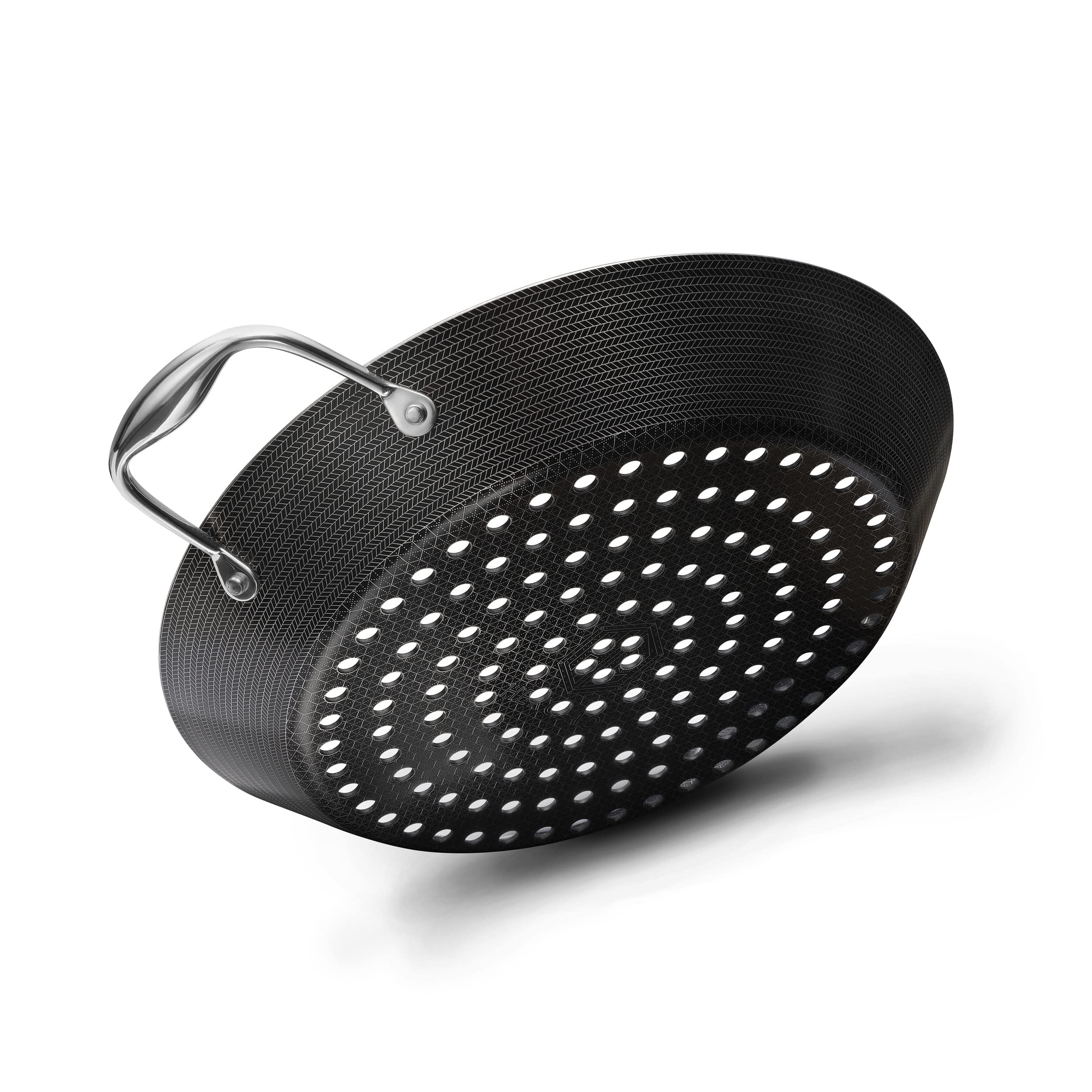 HexClad Barbeque Grill Pan, Hybrid Nonstick Surface, Perforations